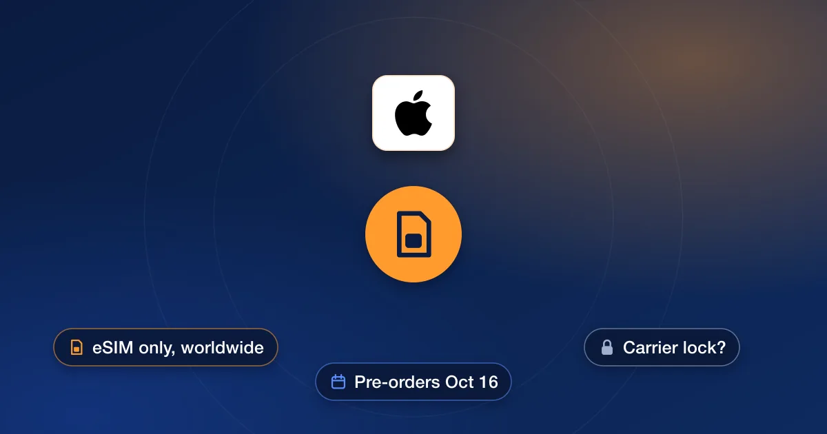 iPhone Duo: eSIM-Only Worldwide and Carrier Locks
