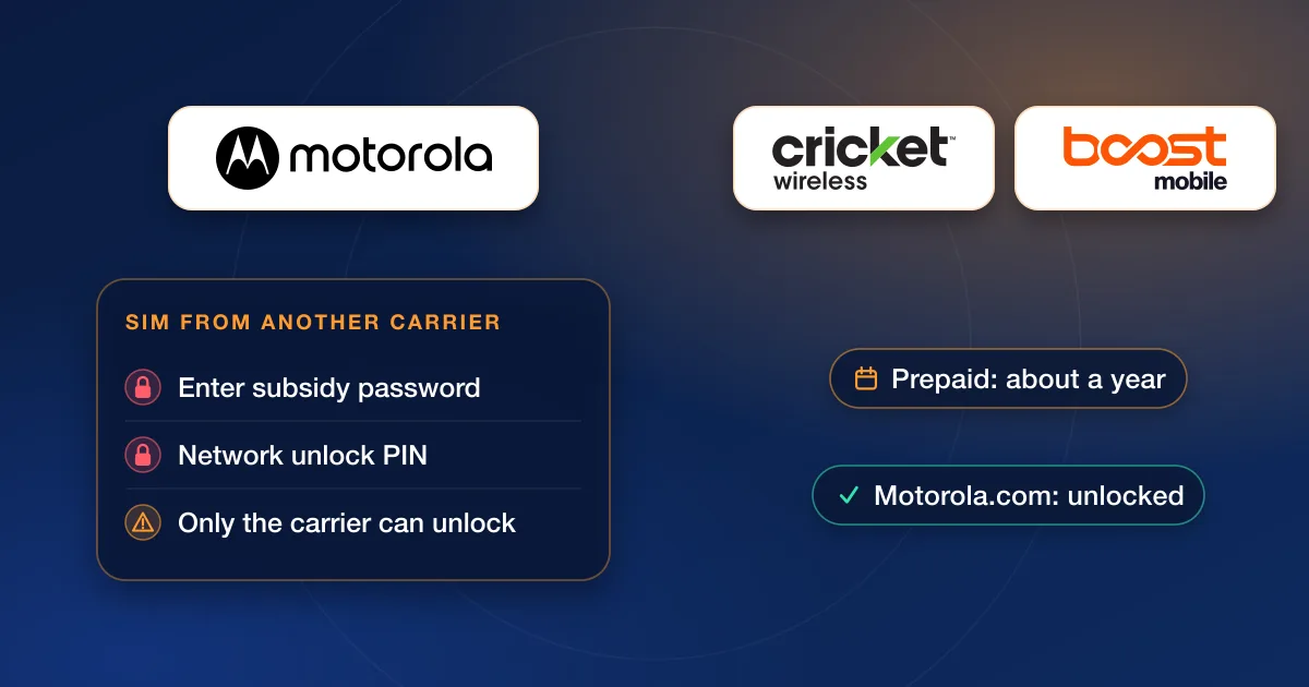 Unlock a Motorola razr or moto g: 2026 Guide